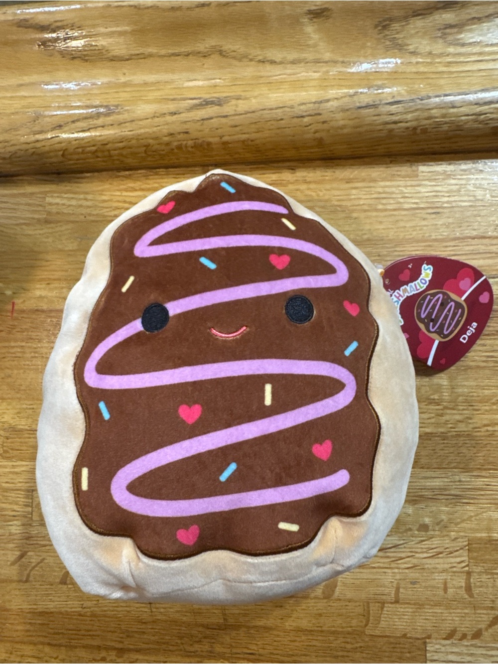Squishmallow Deja Plush Chocolate Sprinkle Dessert Pillow - Brown